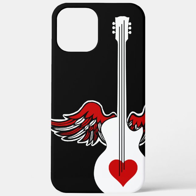 Flying Heart Guitar Case-Mate iPhone Case (Back)