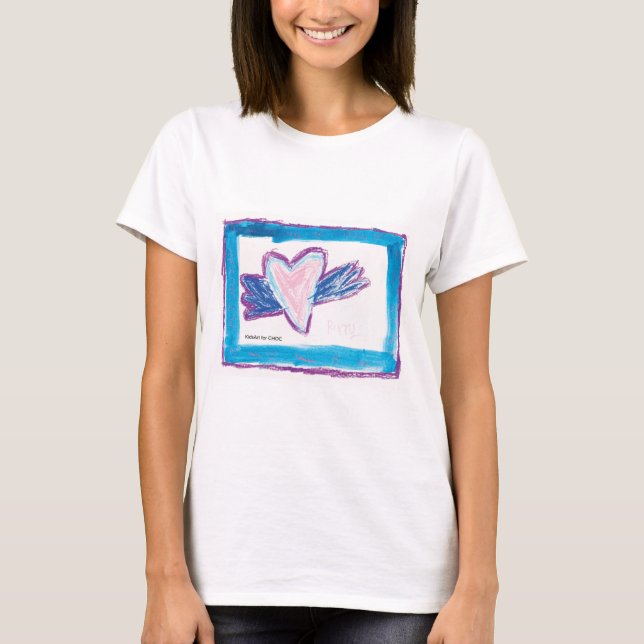 Flying Heart - Kids Art for CHOC  T-Shirt (Front)