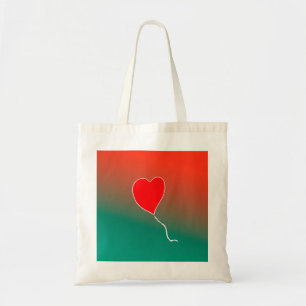 Flying heart tote bag