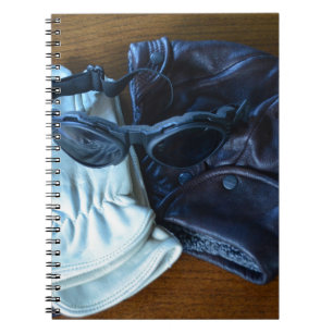 Flying Helmet, Goggles and Gloves Notebook