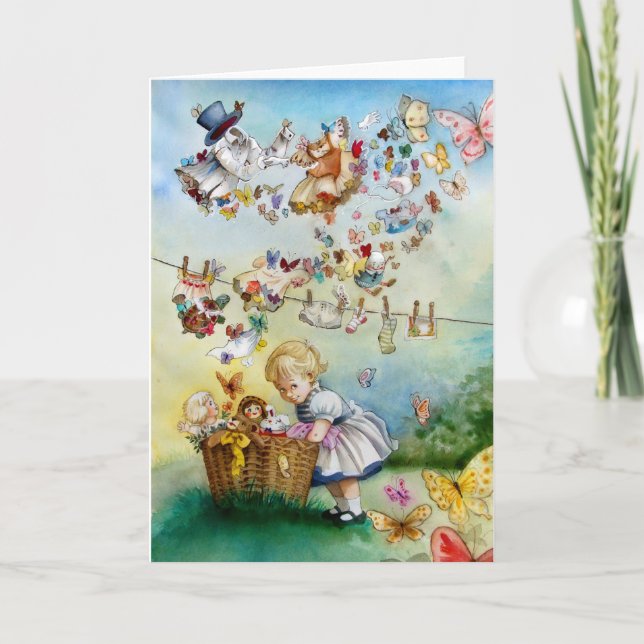 "Flying High" Alice in Wonderland Inspired card (Front)