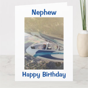 FLYING HIGH AND WISHES FOR NEPHEW'S BIRTHDAY CARD