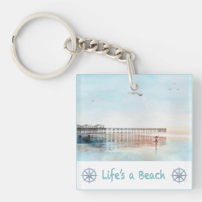 Flying High at Low Tide Key Ring (Front)