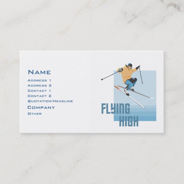 Flying High Business Card (Front)