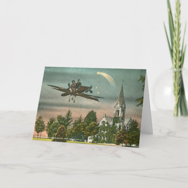 Flying High Over Old Chapel Card (Front)