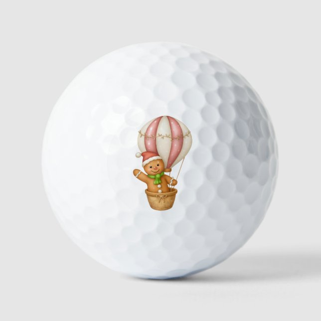Flying High This Christmas! Gingerbread Golf Balls (Front)