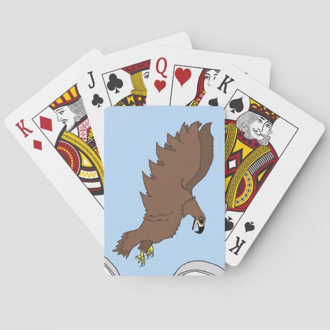 Flying High Young Eagle Playing Cards (Back)