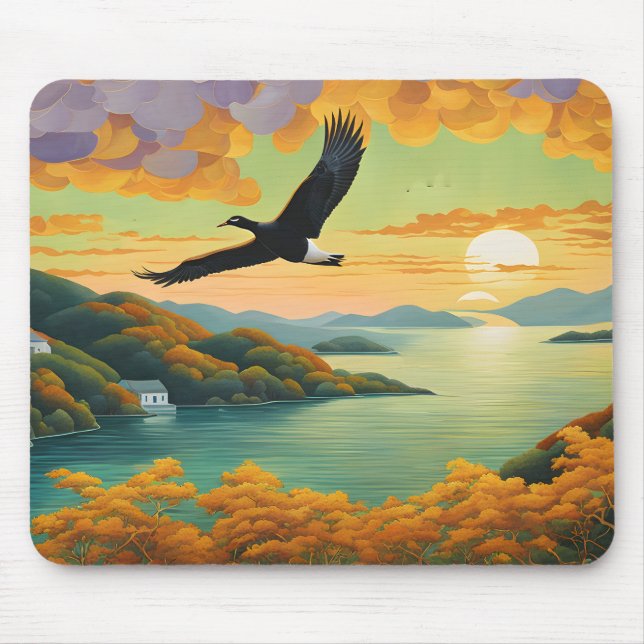 Flying Home Mouse Mat (Front)