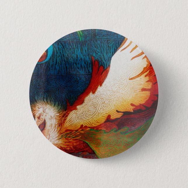 Flying Horse 2 6 Cm Round Badge (Front)