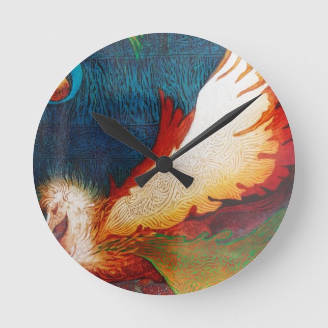 Flying Horse 2 Round Clock (Front)