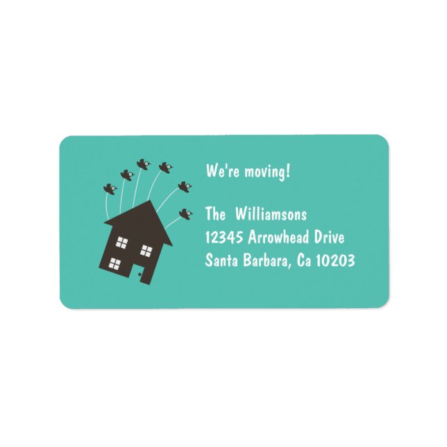 Flying House - We're Moving - Label (Front)