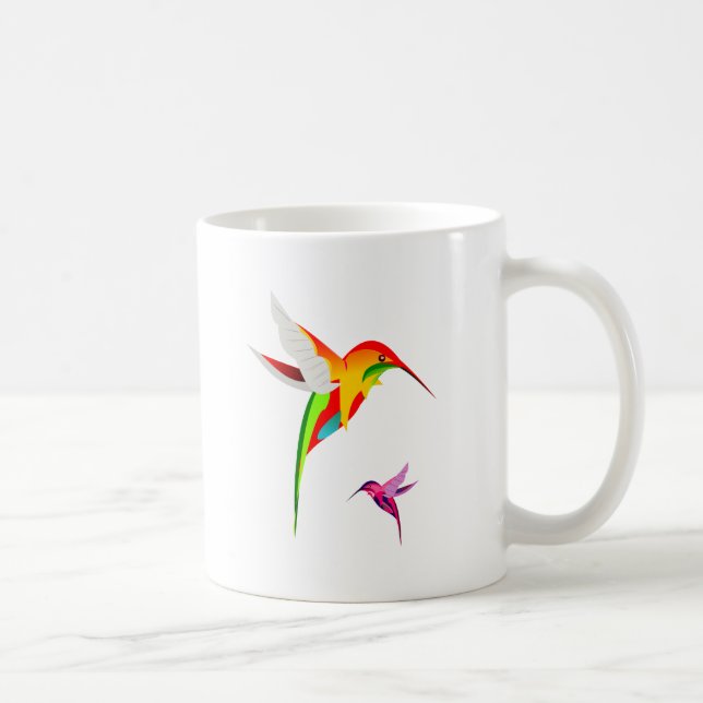 Flying Hummingbirds Coffee Mug (Right)
