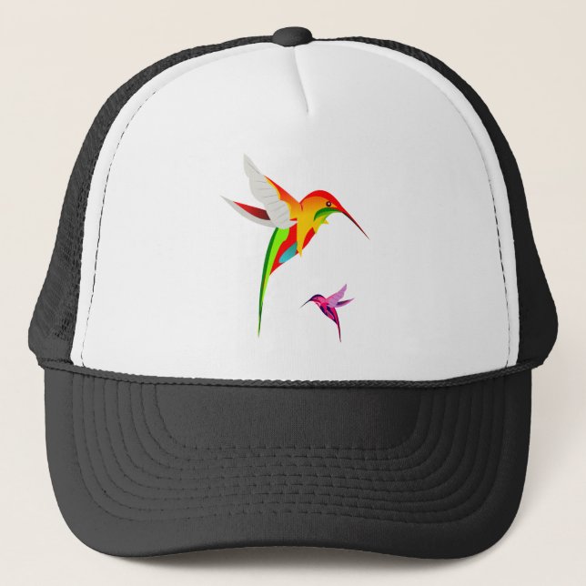 Flying Hummingbirds Trucker Hat (Front)