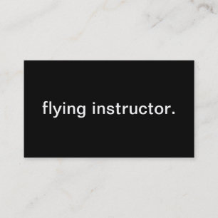 Flying Instructor Business Card
