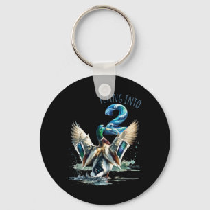 Flying Into 2 Duck Hunting 2nd Birthday Party 2 Ye Key Ring