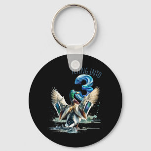 Flying Into 3 Duck Hunting 3rd Birthday Party 3 Ye Key Ring
