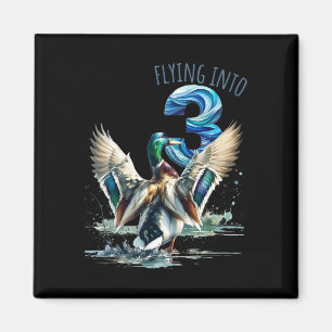 Flying Into 3 Duck Hunting 3rd Birthday Party 3 Ye Magnet