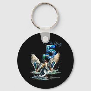 Flying Into 5 Duck Hunting 5th Birthday Party 5 Ye Key Ring
