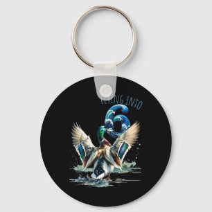 Flying Into 6 Duck Hunting 6th Birthday Party 6 Ye Key Ring