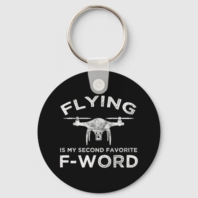 Flying Is My Second Favourite F-Word Key Ring (Front)