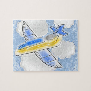 Flying Jet Aeroplane Jigsaw Puzzle