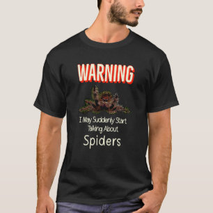 Flying Jumping Spider Warning Spooder Mum Spooder  T-Shirt