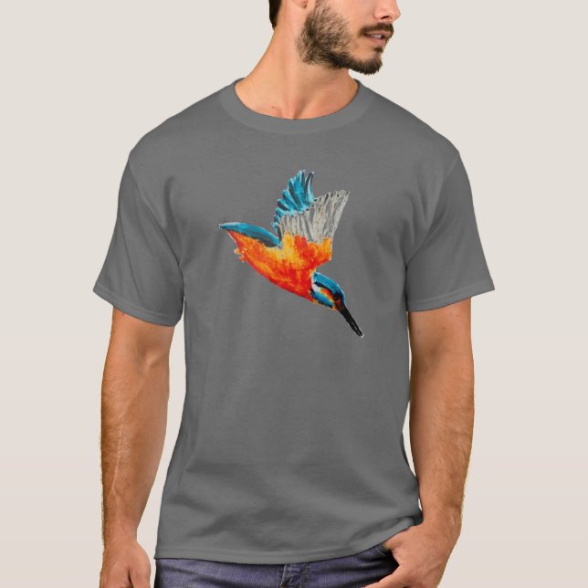 Flying Kingfisher Art T-Shirt (Front)
