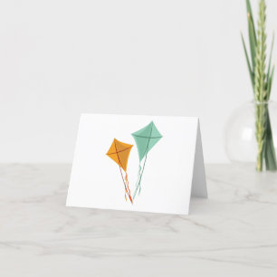 Flying Kites Thank You Card