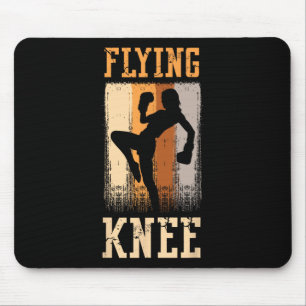 Flying Knee Defense Kick Punch Karate Professional Mouse Mat