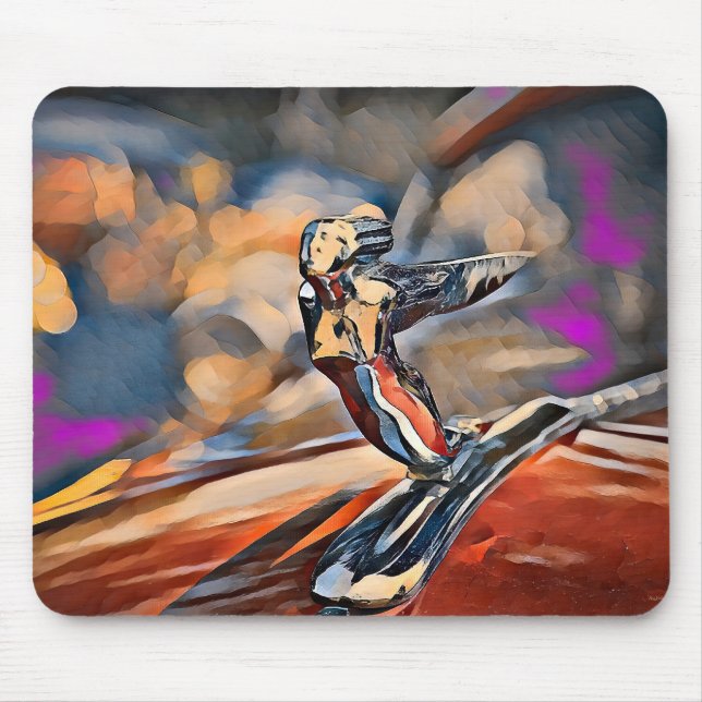 Flying Lady Hood Ornament Mouse Pad (Front)