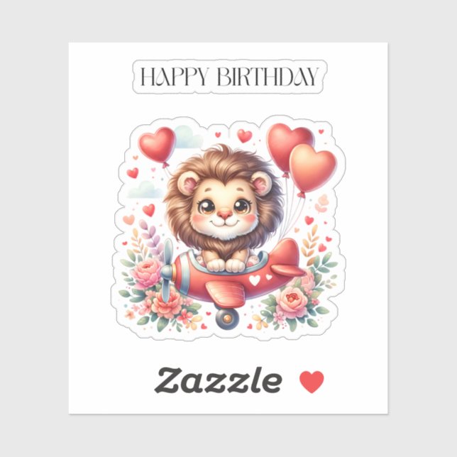 Flying Lion Birthday (Sheet)