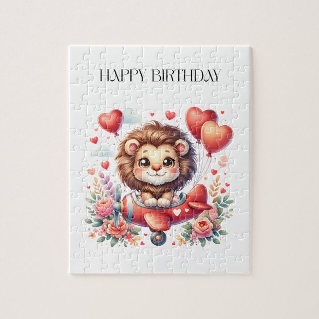 Flying Lion Birthday Jigsaw Puzzle (Vertical)