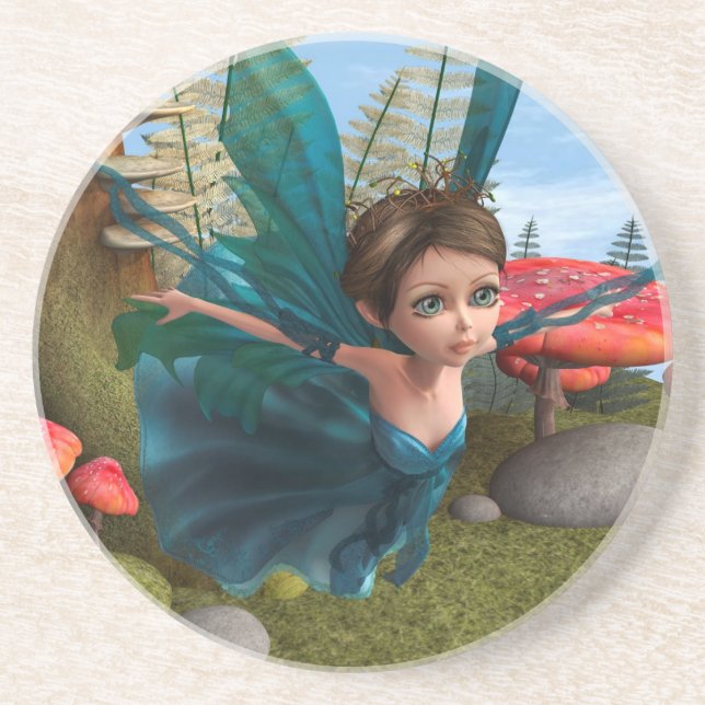 Flying Little Fairy Butterfly Coaster (Front)