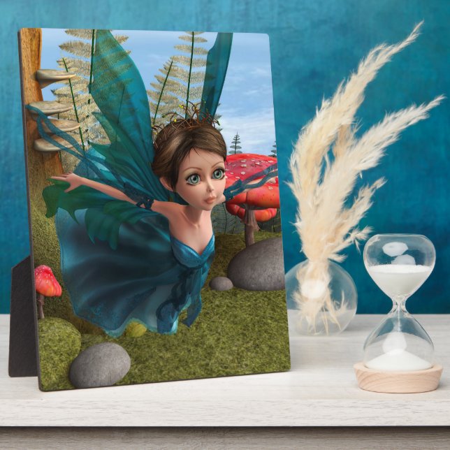 Flying Little Fairy Butterfly Plaque (Side)