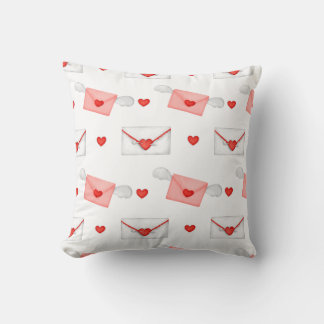 Flying Love Letters Pattern Cushion