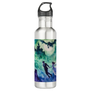 Flying Lovers - Watercolor Painting 710 Ml Water Bottle
