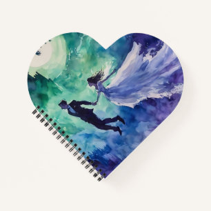 Flying Lovers - Watercolor Painting Notebook