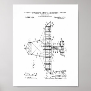 Flying-machine Patent Poster