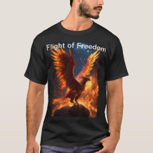 "Flying Majesty: Falcon Bird Design T-shirt" T-Shirt