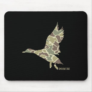 Flying Mallard Duck Camouflage Camo Duck Hunting C Mouse Mat