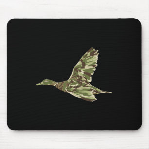 Flying Mallard Duck Camouflage Camo Duck Hunting C Mouse Mat
