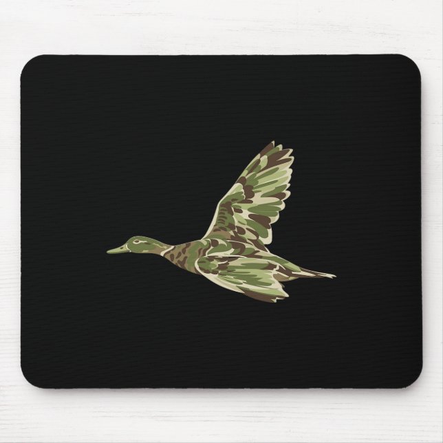 Flying Mallard Duck Camouflage Camo Duck Hunting C Mouse Mat (Front)