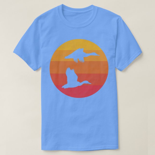 Flying Mallard Ducks T-Shirt (Design Front)