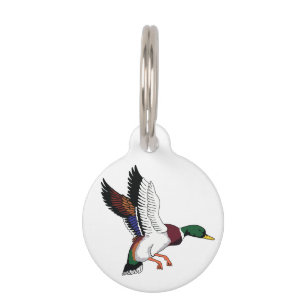 Flying Mallard Pet Tag