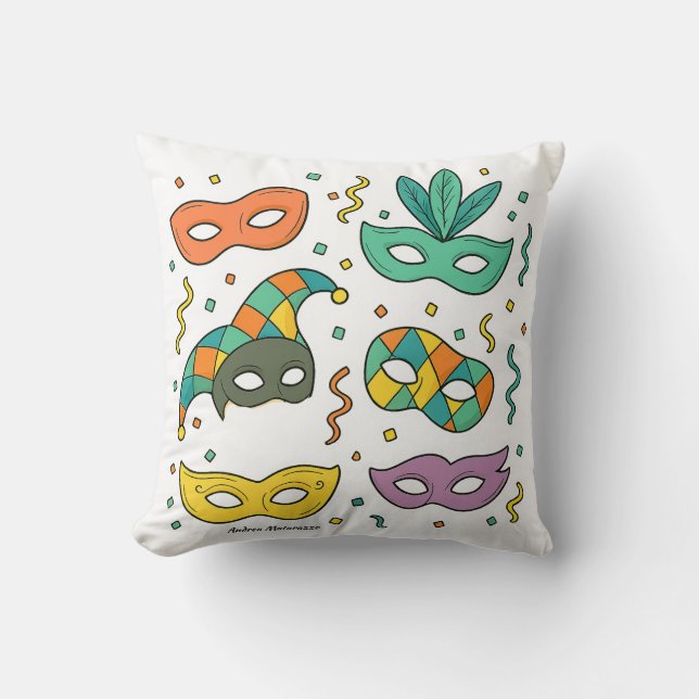 Flying Masks Cushion (Front)