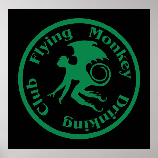 Flying Monkey Drinking Club Poster (Front)