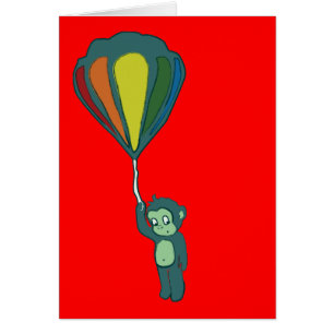 flying monkey : hot air balloon