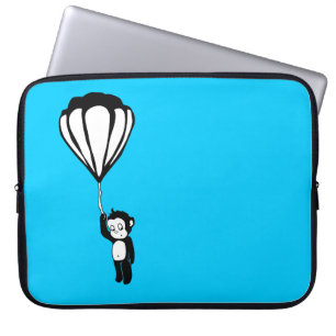 flying monkey : hot air balloon laptop sleeve