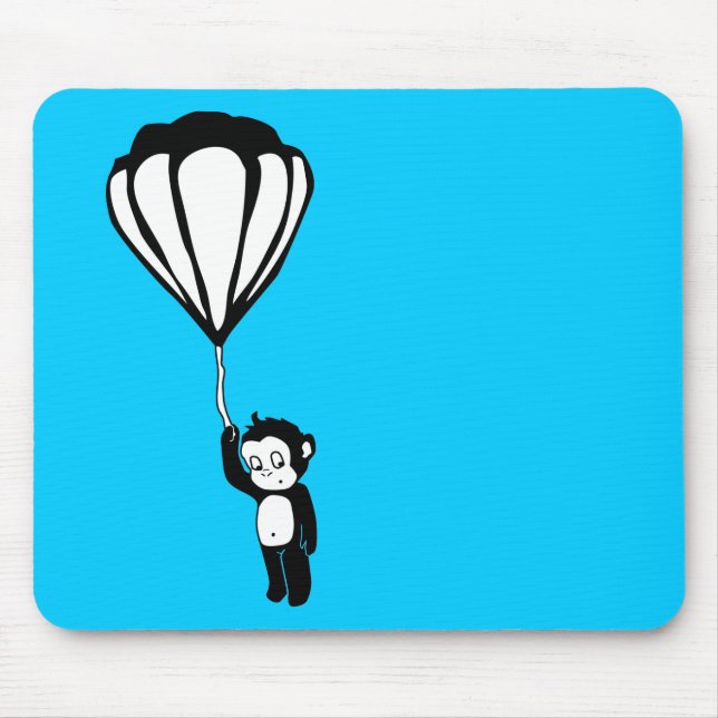 flying monkey : hot air balloon mouse mat (Front)