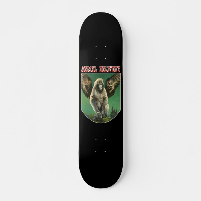 Flying Monkey with grenade Skate Board Deck (Front)